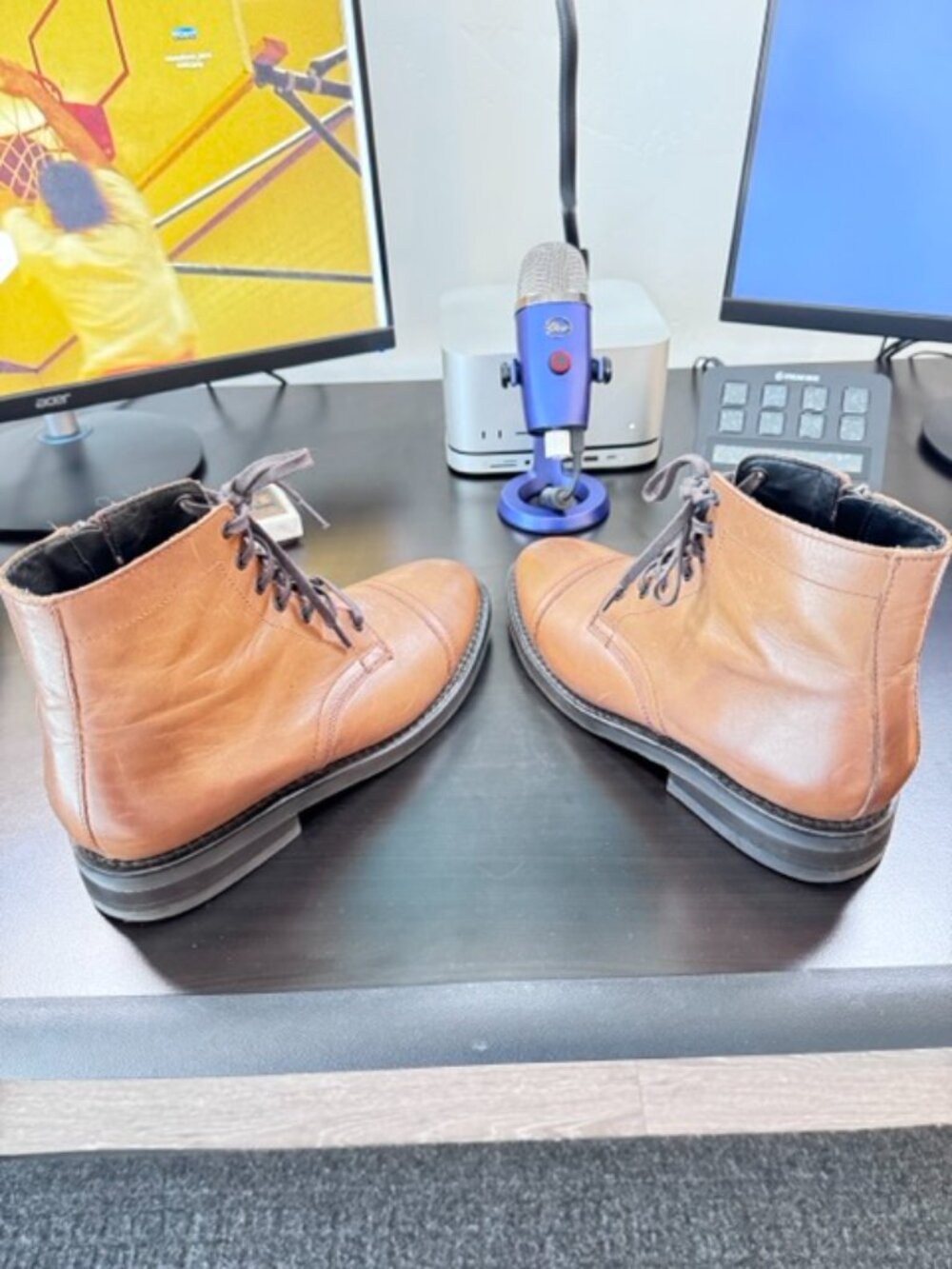 THURSDAY Major Style Leather Boots - Color Cuero Size: US 10.5 - Picture 2 of 13